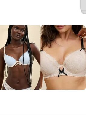 2 Aerie Show Off Vintage Lace Push-up Bras